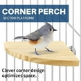thumbnail image 2 of Bird Perch Corner Stand for Bird Cage Corner Platform Wood Bird Perches Corner Shelf Rest for Birds Parrots Cockatiels and Other Animal Pet Cages, 2 of 5