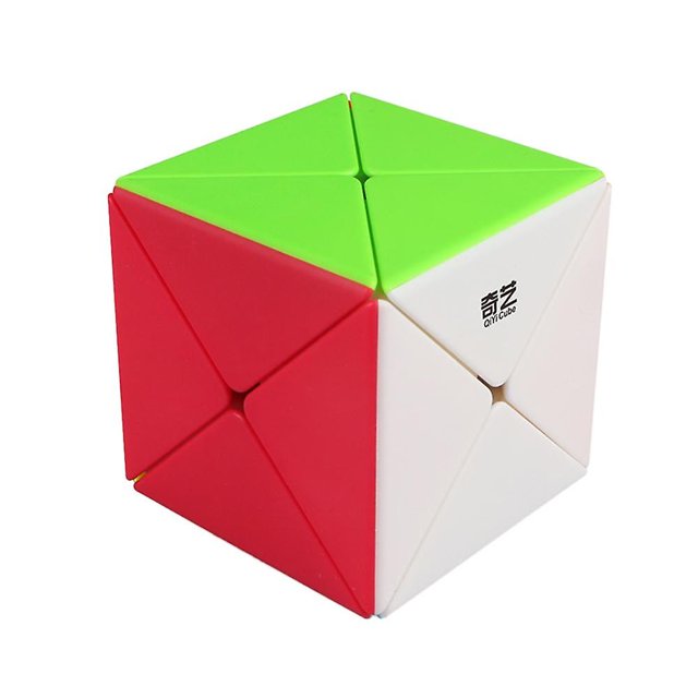 Qiyi X Cube 2x2x2 Cubo mágico en forma de X Original Xcube Cubing Speed 2x2 Magico Cubo Strange-shape Puzzle Cube Toys Black kaili Sencillez