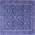 thumbnail image 1 of Ahgly Company Indoor Square Persian Blue Traditional Area Rugs, 6' Square, 1 of 4