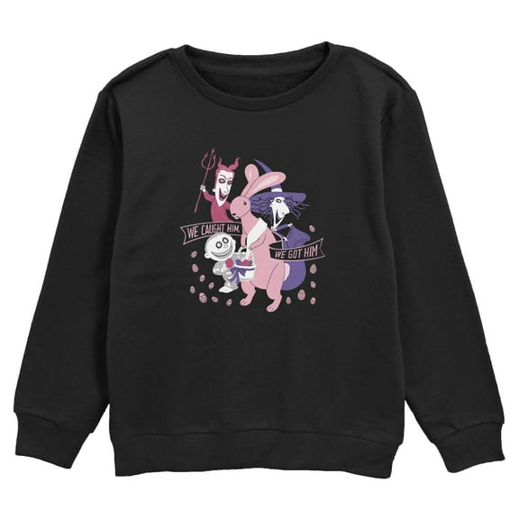 Boy's The Nightmare Before Christmas Easter Bunny We Caught Him  Sweatshirt