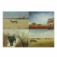 thumbnail image 1 of Safari Cutting Board, Safari Collages with Native Wild Savannah Animals Exotic Lands Lonely Planet, Decorative Tempered Glass Cutting and Serving Board, Small Size, Multicolor, by Ambesonne, 1 of 1