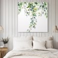 thumbnail image 4 of Summer Eucalyptus Leaves Wall Art Painting on Canvas, Pastoral Rustic Botanical Canvas Art Home Prints Wall Art Framed Modern Artwork for Living Room Bedroom Wall Decor 8x8in, 4 of 9