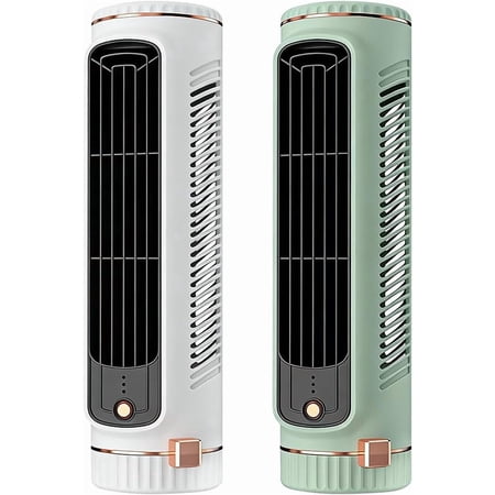 Portable Air Conditioner, 2026 Upgrade Windowless Mini AC Unit, 3 Speeds Personal Air Cooler with Cool Air Spray, Rechargeable (White + Green)