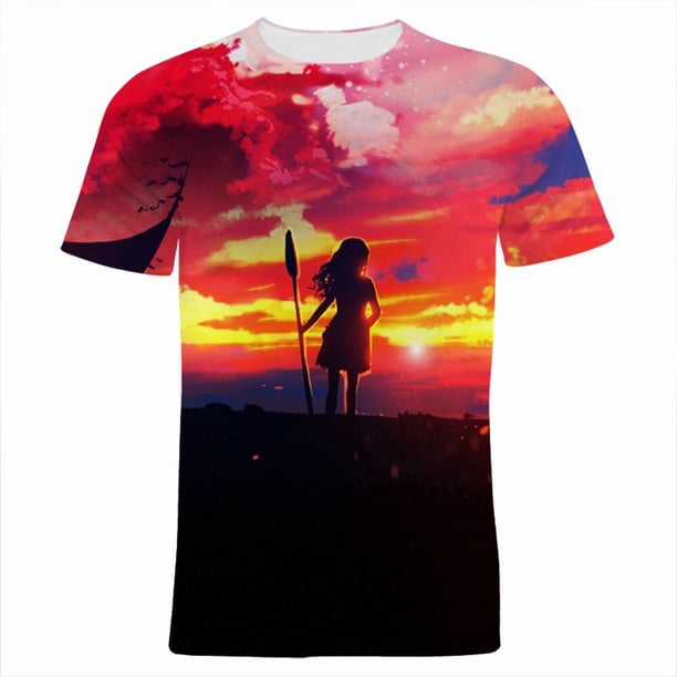 Moana dibujos animados Anime Kleidung Für Kinder Sommer Kurzarm 3D Druck Frauen camiseta Casual Übergroßen männer camisetas xuanjing unisex