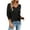 Black(womens tops), variant on Women's V-Neck Chevron Knit Sweater Long Sleeve Pullover Textured Casual Top Soft Comfortable Wardrobe Essential Multiple Colors Relaxed Fit,Black,Size XL