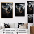 thumbnail image 4 of Designart "Heron Winged I" Animals Floater Framed Wall Art Living Room, 4 of 7