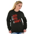 thumbnail image 3 of My Kids Are the Keys to My Heart Women Plus Size Crewneck Sweatshirt Brisco Brands 2X, 3 of 5