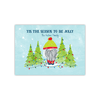 Personalized Holiday Card - Jolly Gnome - 5 x 7 Flat