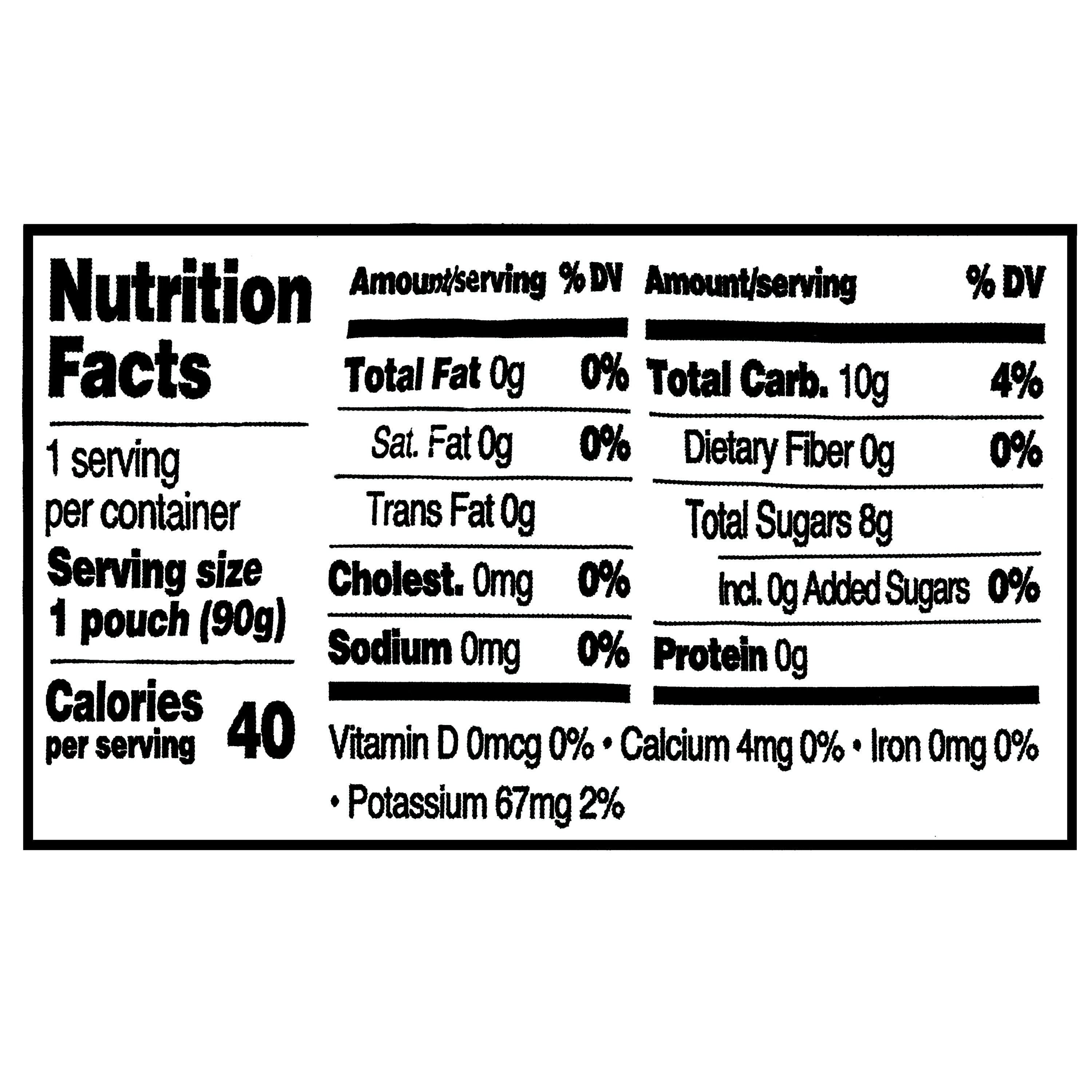 Great Value Unsweetened Apple Sauce Pouches, 3.2 oz Pouch, 50 Count