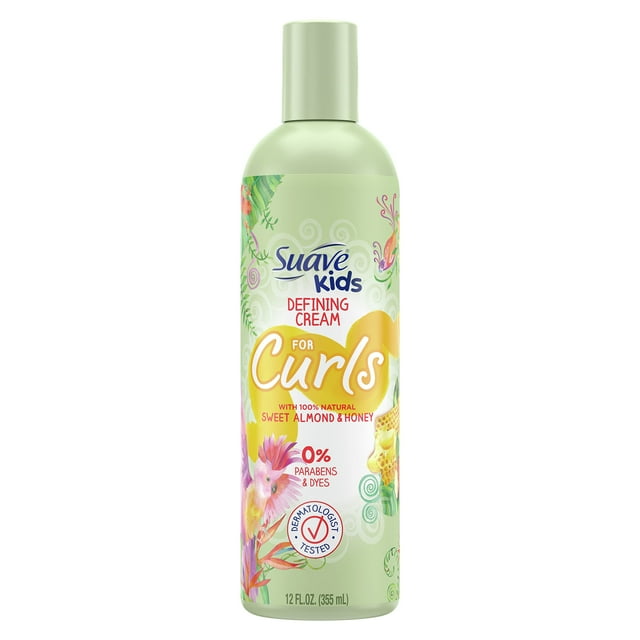 Crema para definir rizos Suave Kids Naturals con almendras dulces, 355 ml