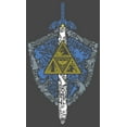 thumbnail image 2 of Men's Nintendo Legend of Zelda Hidden Pattern Graphic Tee Charcoal Heather X Large, 2 of 5