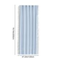 thumbnail image 4 of Votnto 78.74x39.37in French Style Lace Curtain, Double-Layer Princess Style Blackout Curtain with Ruffle Trim, Washable Polyester Window Drapes for Bedroom & Living Room (Pink/Blue/Beige), 4 of 6