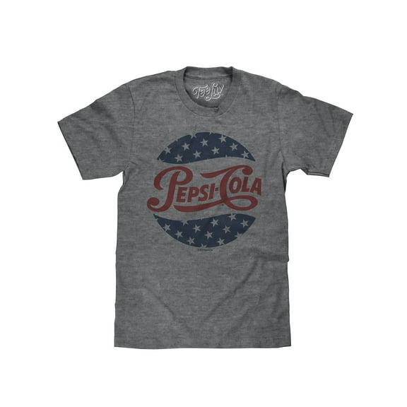 Tee Luv Men's Distressed Pepsi Cola Stars Shirt (S)