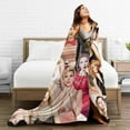 thumbnail image 5 of Blanket Scarlett Johansson Soft and Comfortable Wool Fleece Throw Blankets for Sofa Office car Camping Yoga Travel Home Decoration Cozy Plush Beach Blanket Gift, 5 of 5