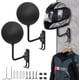 thumbnail image 1 of Soporte para casco de motocicleta, soporte de pared para casco, percha con rotación de 180° y 2 ganchos para abrigos, gorras y accesorios de motocicleta (negro, 2 piezas), 1 of 5