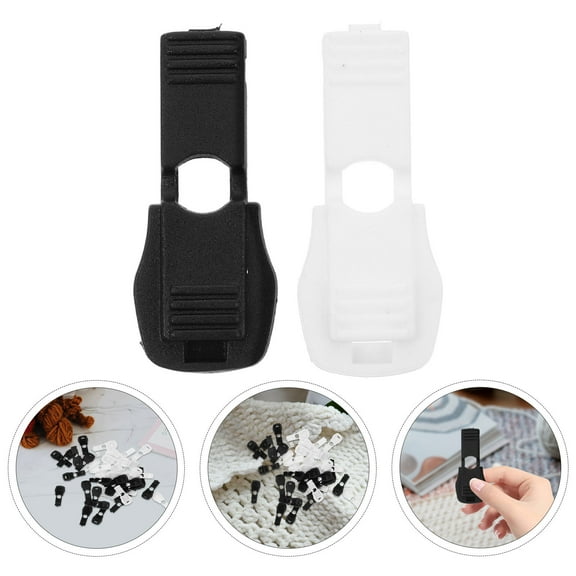 FUEENIRVA End Cap Shoelace Tips Plastic White 40Pcs