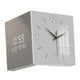 thumbnail image 3 of Reloj de esquina adorno de pared reloj de esquina angular regalos reloj de pared cuadrado para Gris, 3 of 9