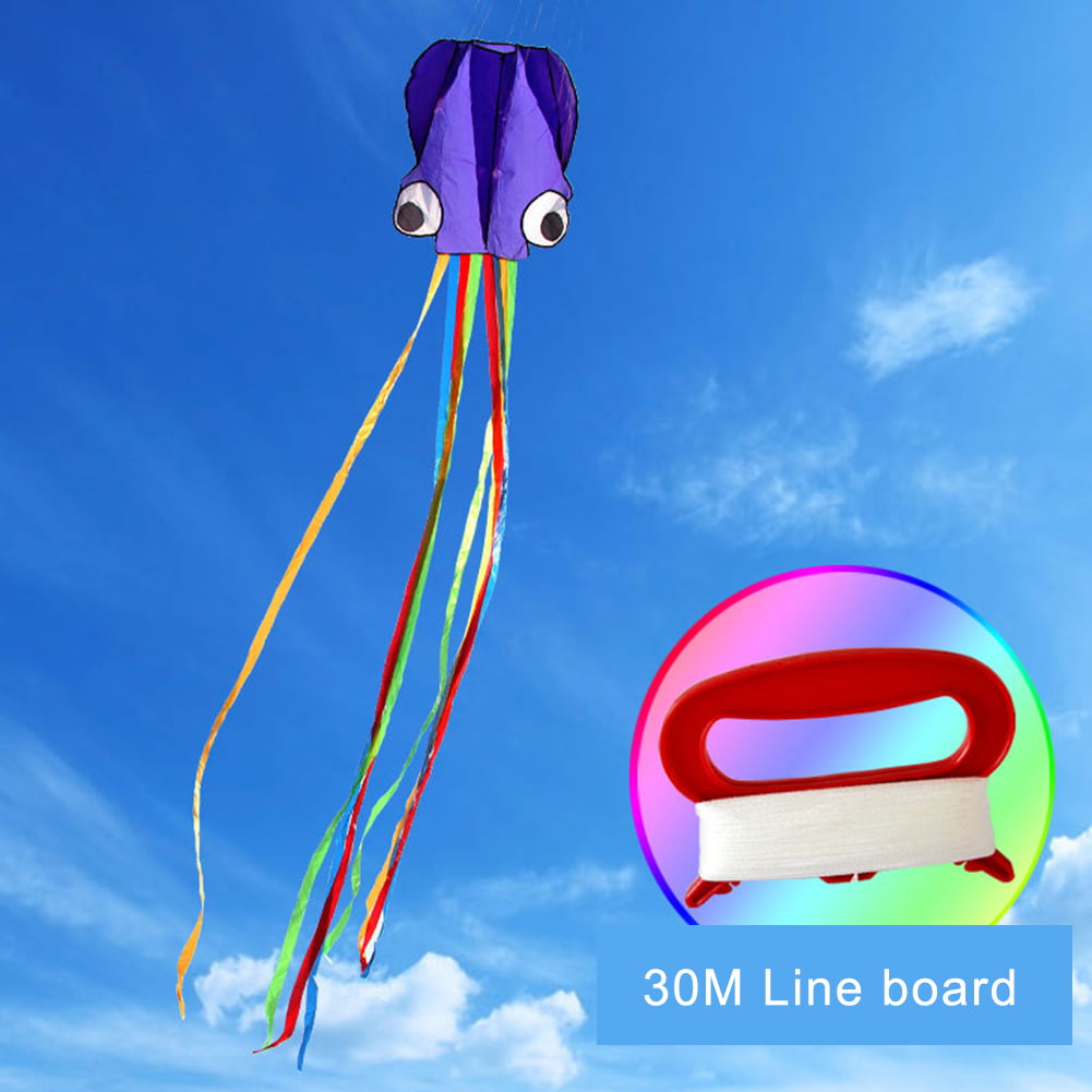 Large Octopus Kite With 30M Line Kids Outdoor Beach Park Holiday Weekend Gift 