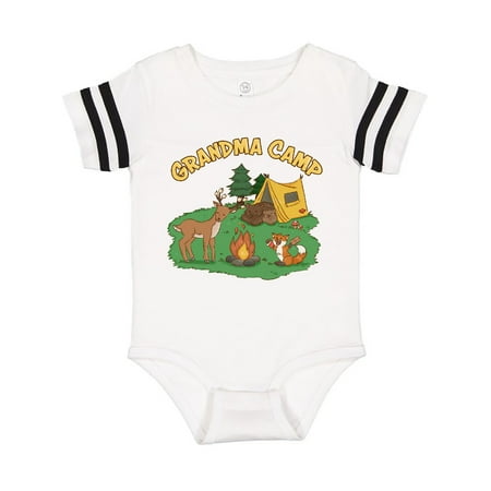 

Inktastic Grandma Camp With Camping Animals Gift Baby Boy or Baby Girl Bodysuit