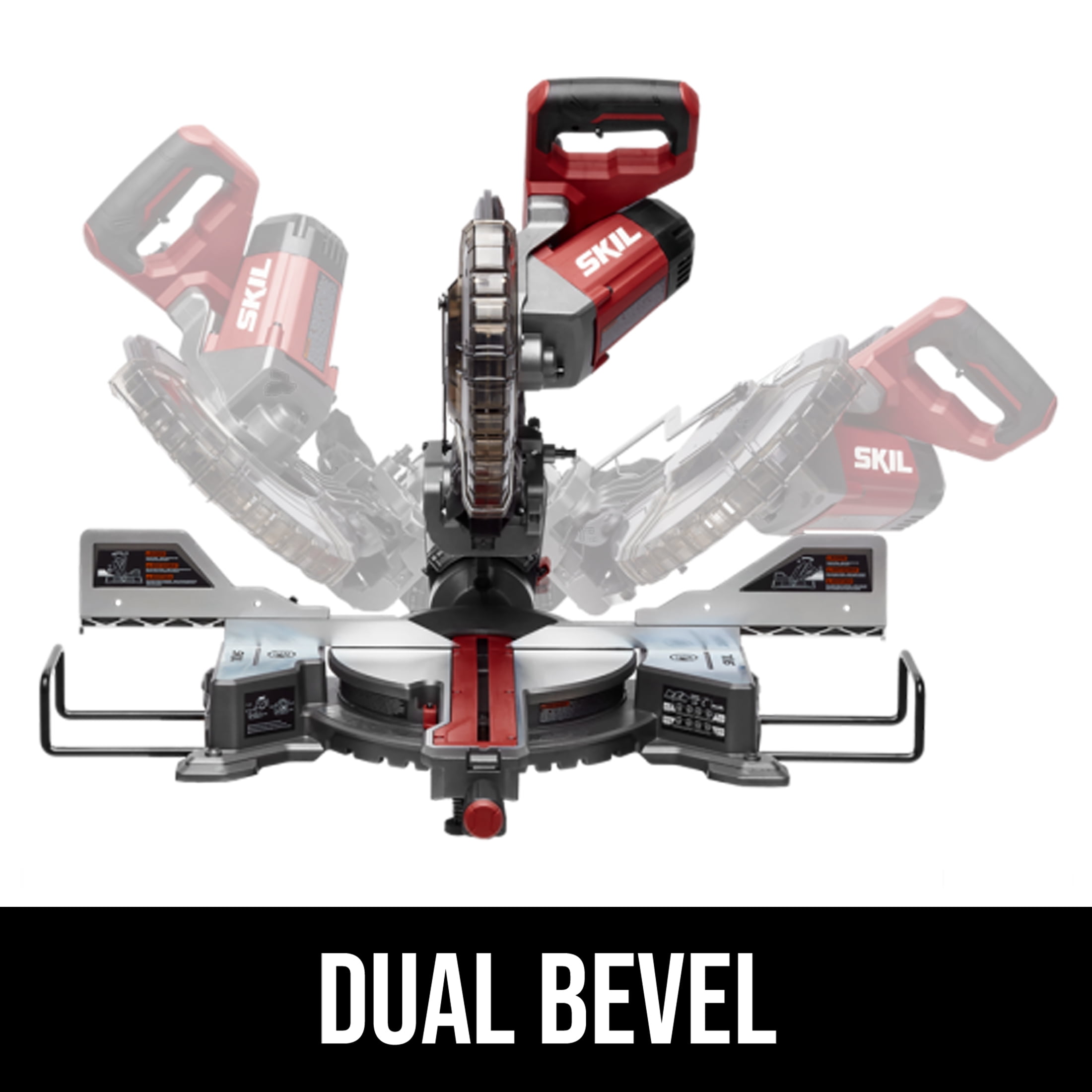 Skil 15 Amps Miter Saw 10-Inch Dual Bevel Sliding with Motor and LED Shadow Line