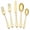 Gold, variant on odorsTT 20 Piece Silverware Tableware Set,Novelty Flatware Cutlery Set, Include Knife Fork Spoon, Modern Mirror Polished Dining Utensil Set Dishwasher for Home Restaurant - Rose Gold