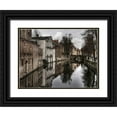 thumbnail image 1 of Depaepe, Yvette 32x25 Black Ornate Wood Framed with Double Matting Museum Art Print Titled - Reflections of the past ..., 1 of 4