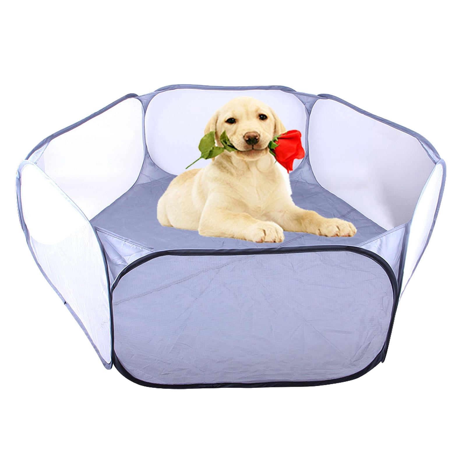 Hamster Playpen Pet Tent Kennel Animal for Chinchilla Rabbit Puppy Playing , Grey