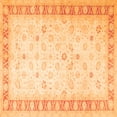 thumbnail image 1 of Ahgly Company Indoor Square Oriental Orange Traditional Area Rugs, 6' Square, 1 of 1
