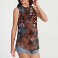 thumbnail image 2 of High Neck Floral Tank Tops for Women Boho Tunic Shirts Sleeveless Blouses 2025 Dressy Casual Summer Camisole Loose Fit Singlets with Flowy Hem Y2K, 2 of 6