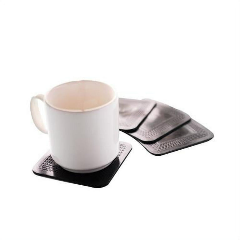 Dycem non-slip square coasters, set of 4, red Dycem non-slip square coasters, set of 4, red