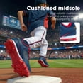 thumbnail image 4 of EQW Youth Baseball Cleats, Rubber Molded Lace Up Softball Shoes for Boys Girls, 4 of 8