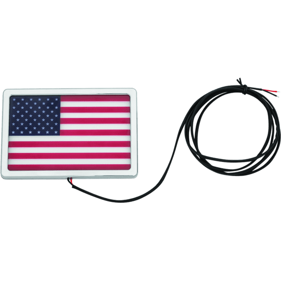 Kuryakyn 2891 Freedom Flag LED Light Kit, 4" x 6", Chrome