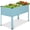 Mist Blue, variant on Best Choice Products 48x24x30in Elevated Galvanized Metal Garden Bed w/ Corner Protectors - Silver