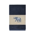 thumbnail image 4 of Authentic Hotel and Spa  Turkish Cotton Elephants Embroidered Midnight Blue 4-piece Towel Set, 4 of 4