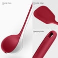 thumbnail image 4 of Silicone Kitchen Cooking Utensil Set: U-Taste 446°F Heat Resistant 13.6in Long Kitchen Gadgets, BPA Free Non Stick Rubber Cook Accessories For Stir Frying, Serving, Basting, Mixing (5 Pieces, Red), 4 of 9