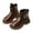 Brown, variant on ZACPNCV Boys Girls Mesh Lace Shoes Boots Non- Breathable Boots Toddler Casual Cute Prewalker Footwear Baby Daily First Walkers Black