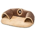 thumbnail image 5 of FashionCha 2 in 1 Cat Tunnel Bed Play Center Comfortable Hideout Interactive Toy Cat Tunnel brown L, 5 of 9