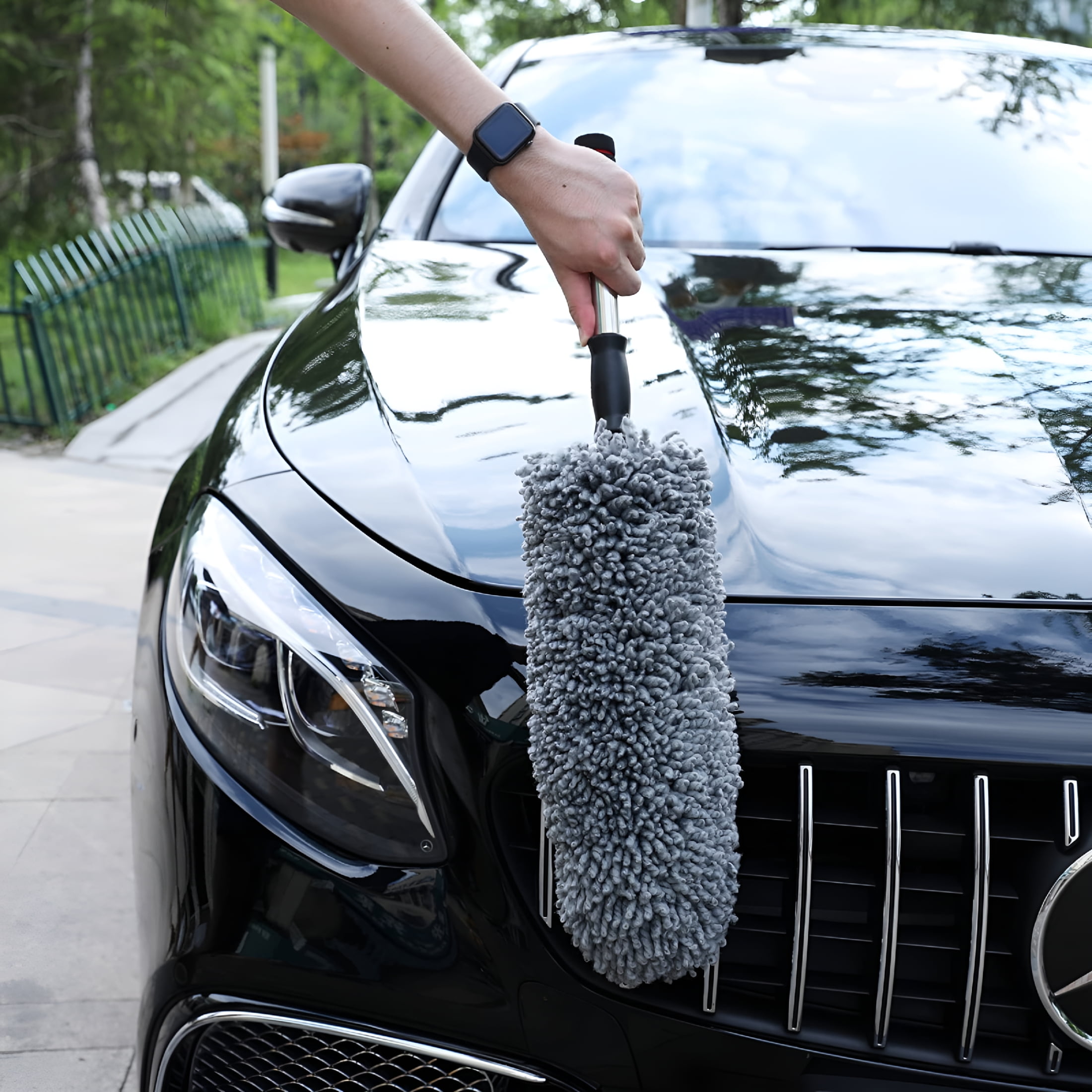 ACDANC 2026 New Set of 4 Ultimate Car Duster Kit,Best Microfiber Multipurpose Duster,Interior&Exterior Cleaning Tools,Dashboard Detailing Brush,Scratch Lint Free,Pollen Removing,Extendable Handle,Rv