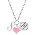 thumbnail image 1 of Delight Jewelry Mother Infinity Sign - Light Pink Heart Nurse Strong Zoe Necklace, 1 of 4