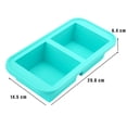 thumbnail image 2 of Moldes de silicona para congelador con tapas - Recipiente para preparar comidas fácilmente - Bandejas de silicona para congelador con tapa para alimentos, caldos y más, moldes de silicona para, 2 of 5