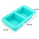 thumbnail image 2 of Moldes de silicona para congelador con tapas - Recipiente para preparar comidas fácilmente - Bandejas de silicona para congelador con tapa para alimentos, caldos y más, moldes de silicona para, 2 of 5