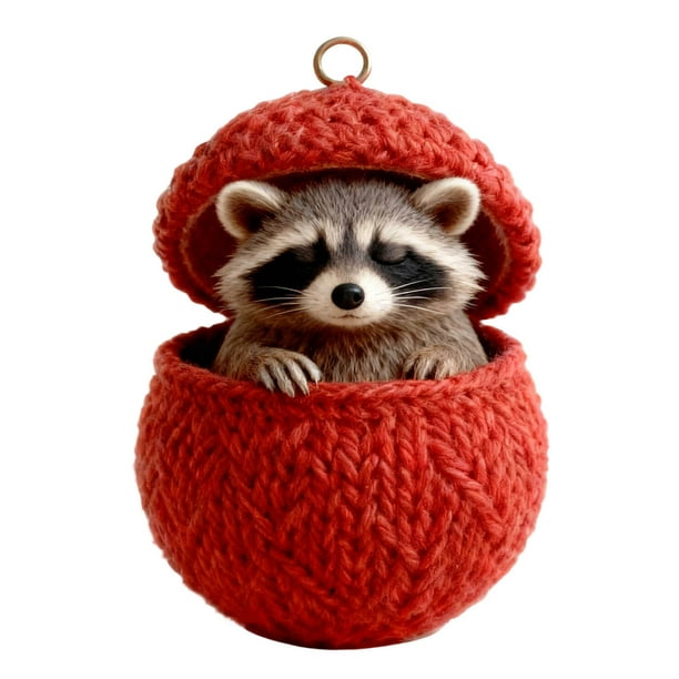 Conjunto de Ornamentos de Navidad 10 cm Acrílico Lindo Bosques Amigo con Patrones de la Isla Justa