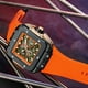 thumbnail image 2 of azul oscuro concha cuadrada compuesta ahuecada reloj de hombre, 2 of 3
