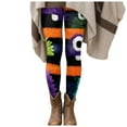 thumbnail image 4 of YDFCWXW Womens High Waisted Halloween Leggings Soft Stretch Printed Printed Gym Yoga Pants (Orange, S), 4 of 6
