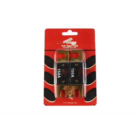 150 Amp ANL Fuses Gold Plated AudioPipe Blister Pack 2 Fuses Car Audio
