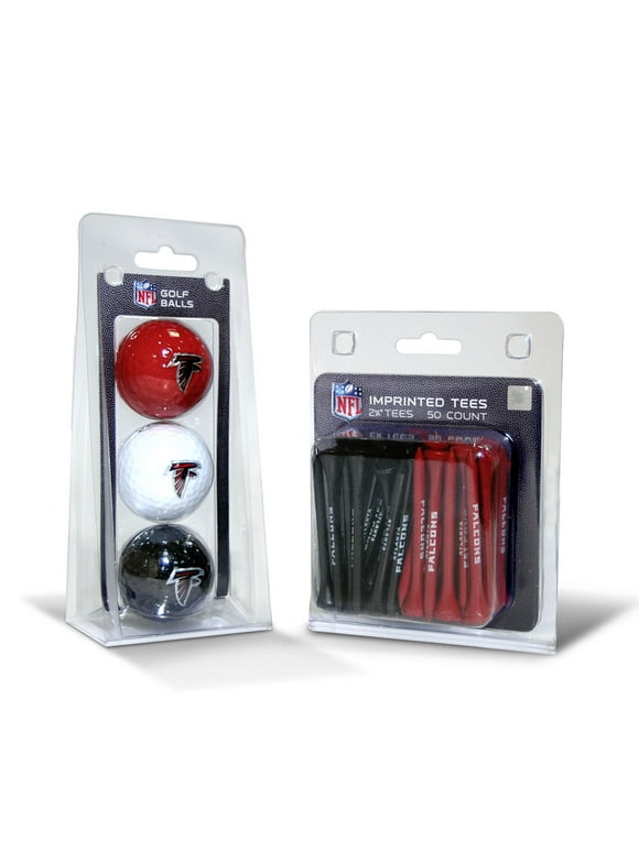 Atlanta Falcons NFL 3 Ball Pack and 50 Tee Pack