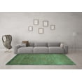 thumbnail image 3 of Ahgly Company Indoor Rectangle Oriental Turquoise Blue Modern Area Rugs, 8' x 12', 3 of 4