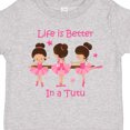 thumbnail image 4 of Inktastic Life's Better in a Tutu Ks Girls Toddler T-Shirt, 4 of 5
