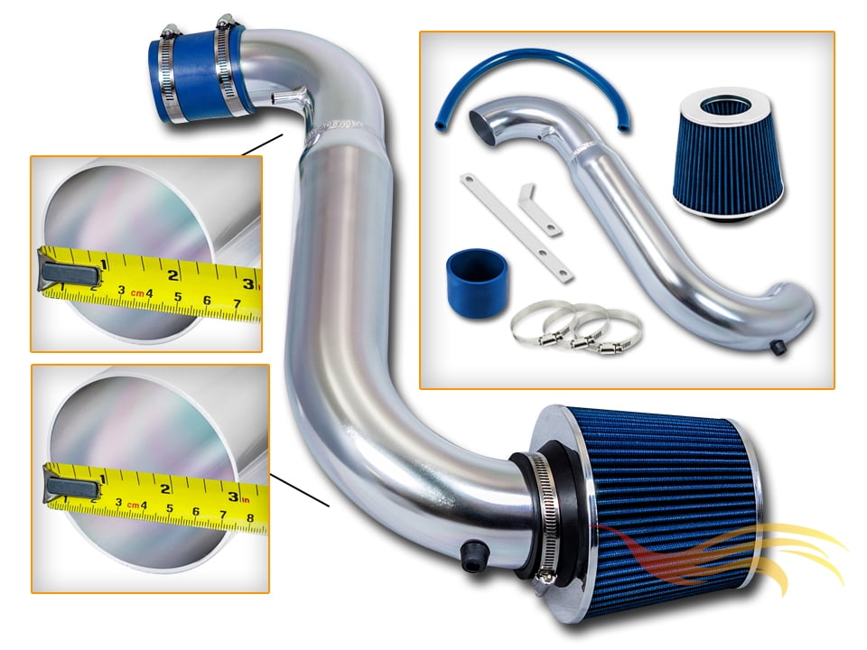 Rtunes Racing Short Ram Air Intake Kit + Filter Combo BLUE Compatible