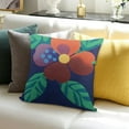 thumbnail image 3 of Blueberry Floral Blue Throw Pillow Cover Cozy Accent Pillows Covers Living Room Pillows Decor, 3 of 5